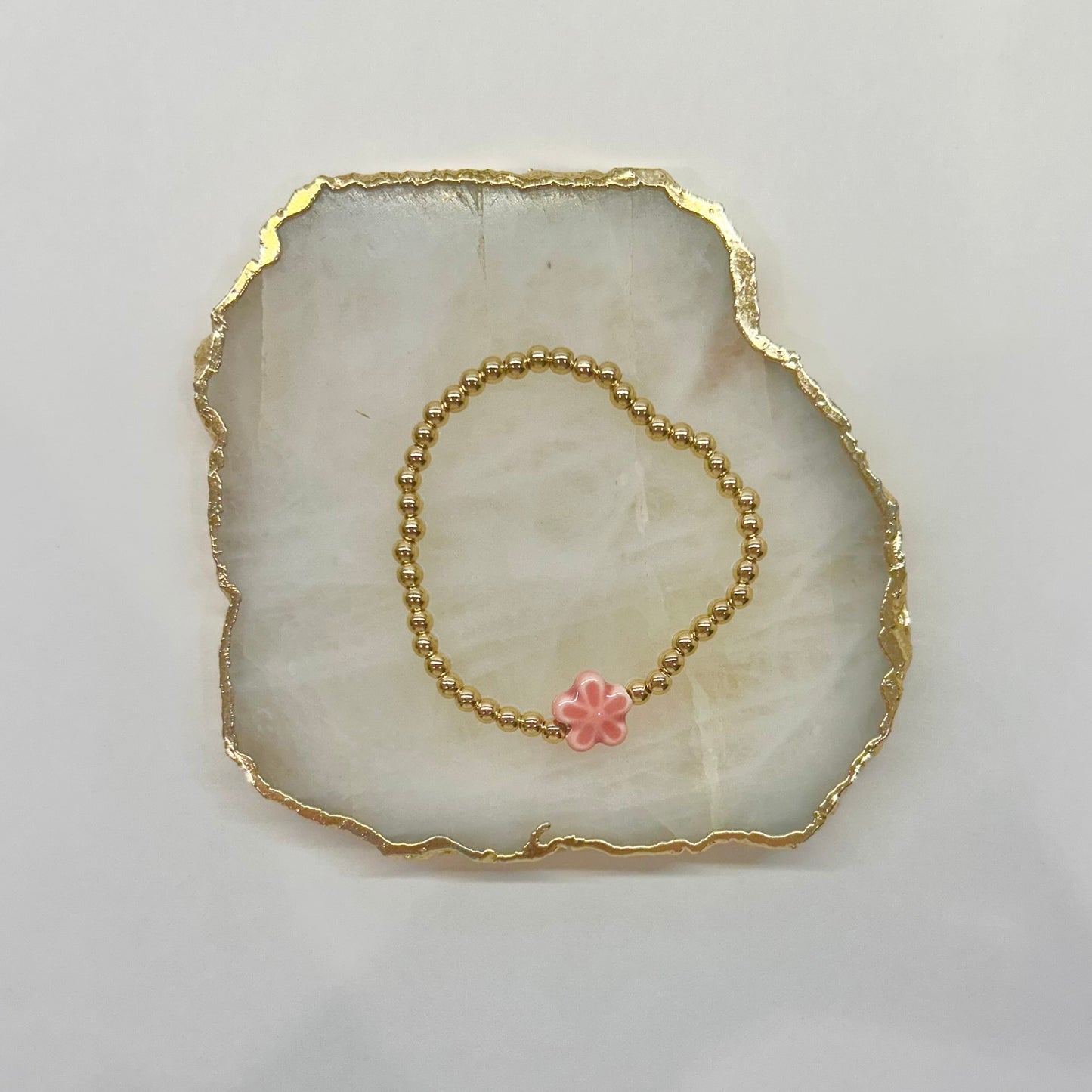 Flower Bracelet in Pink