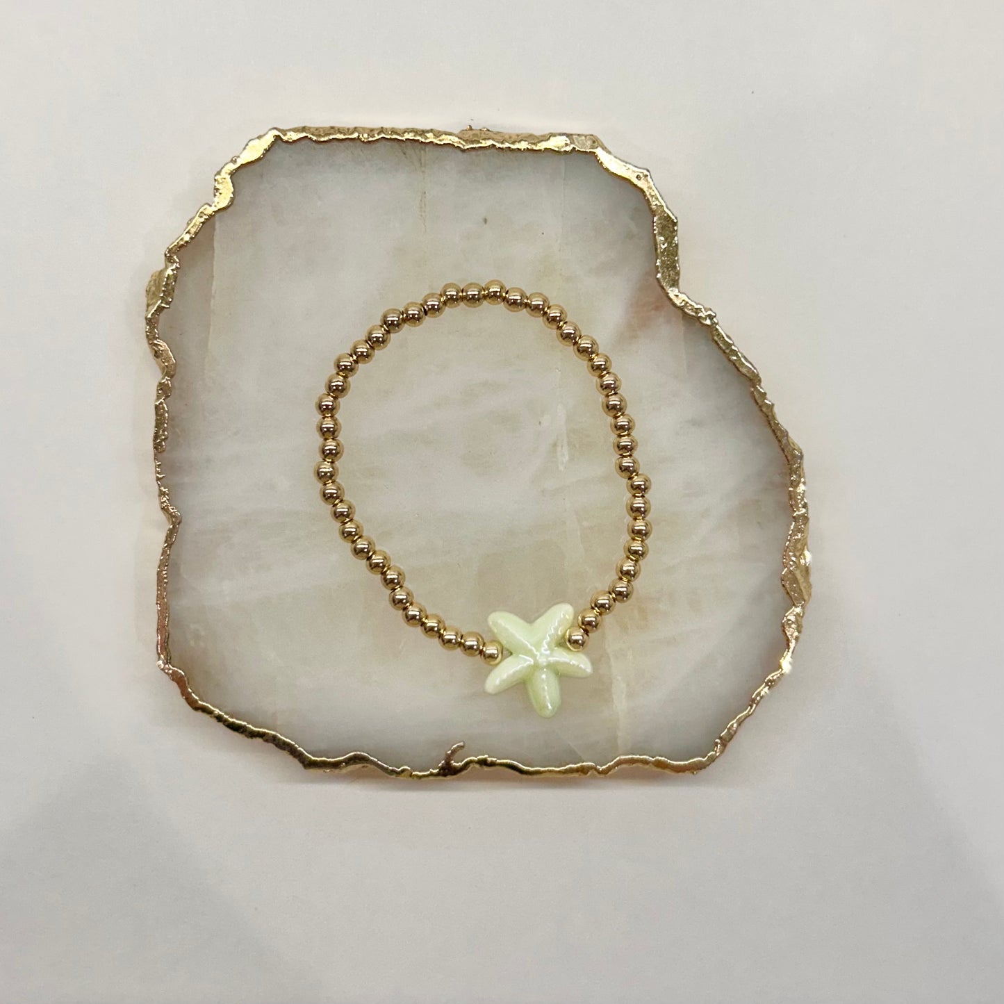 Starfish Bracelet in Seafoam Green