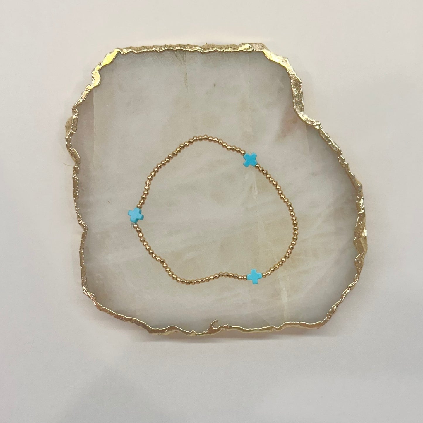 Faith Bracelet in Aqua