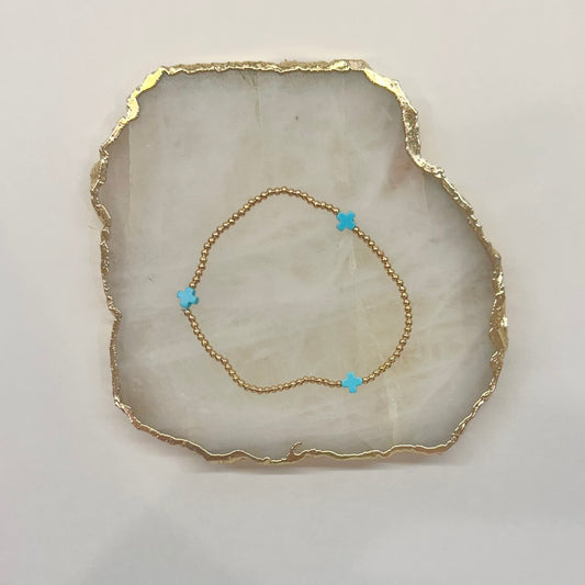 Faith Bracelet in Aqua