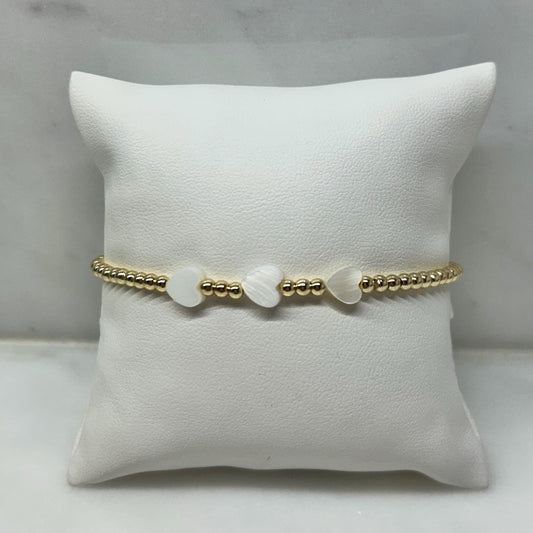 Shell Heart Bracelet