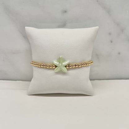 Starfish Bracelet in Seafoam Green