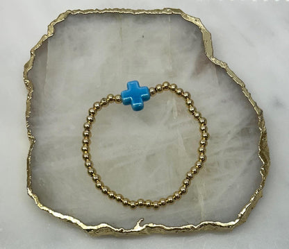 Ceramic Cross Bracelet