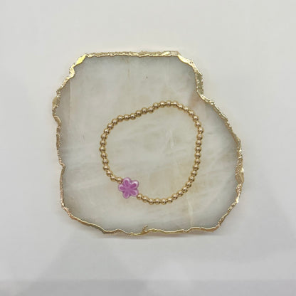 Flower Bracelet in Purple