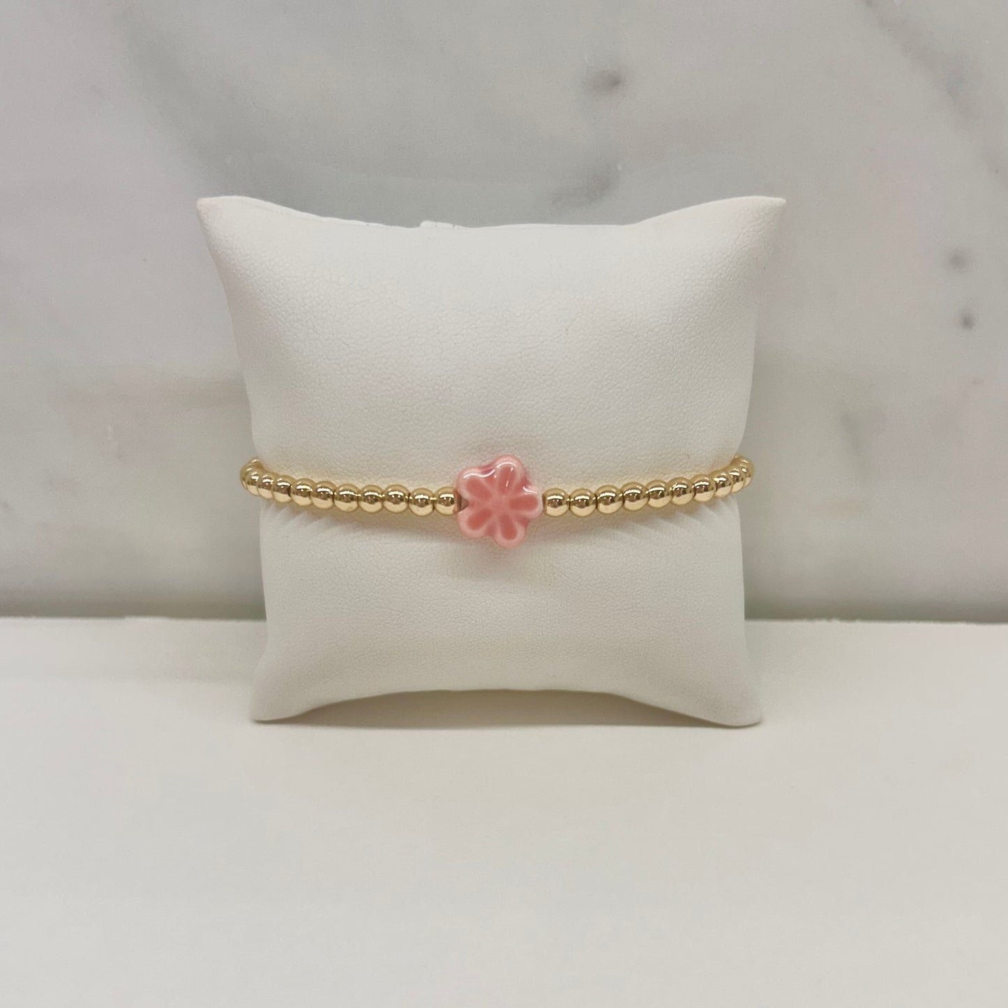 Flower Bracelet in Pink