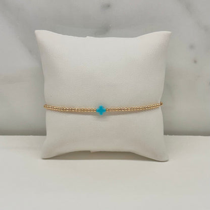 Faith Bracelet in Aqua