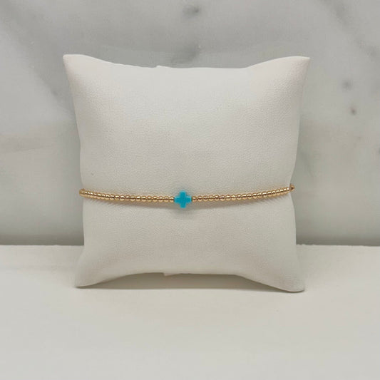 Faith Bracelet in Aqua