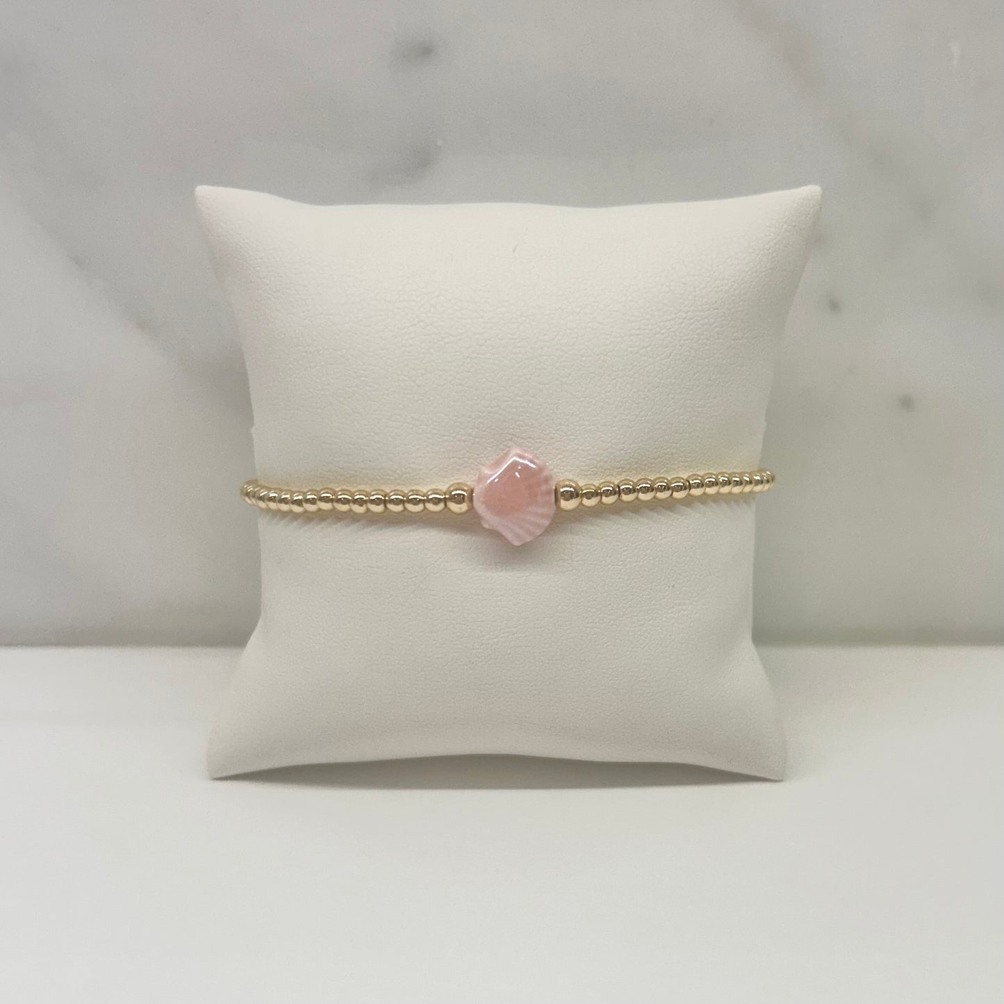 Seashell Bracelet in Pink
