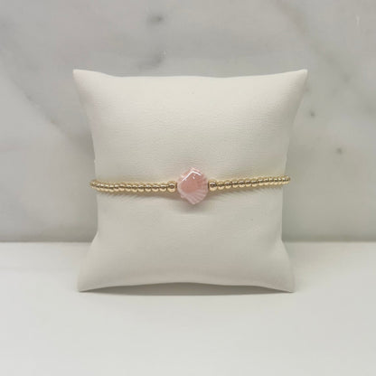 Seashell Bracelet in Pink
