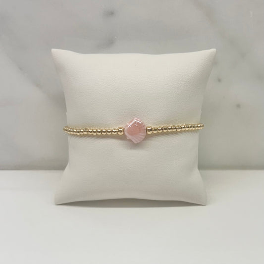 Seashell Bracelet in Pink