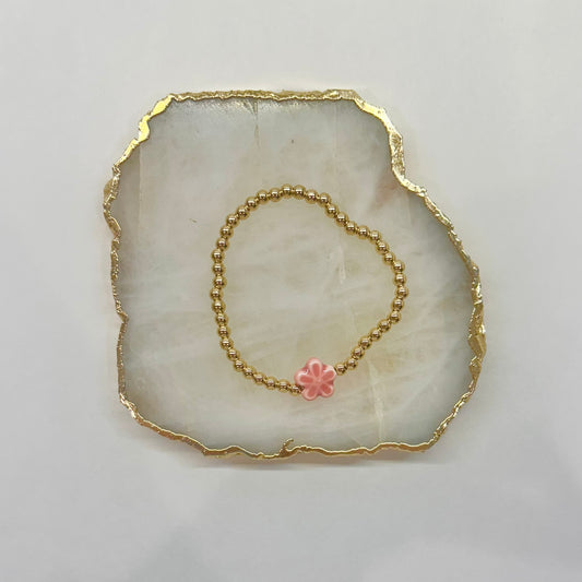 Flower Bracelet in Pink