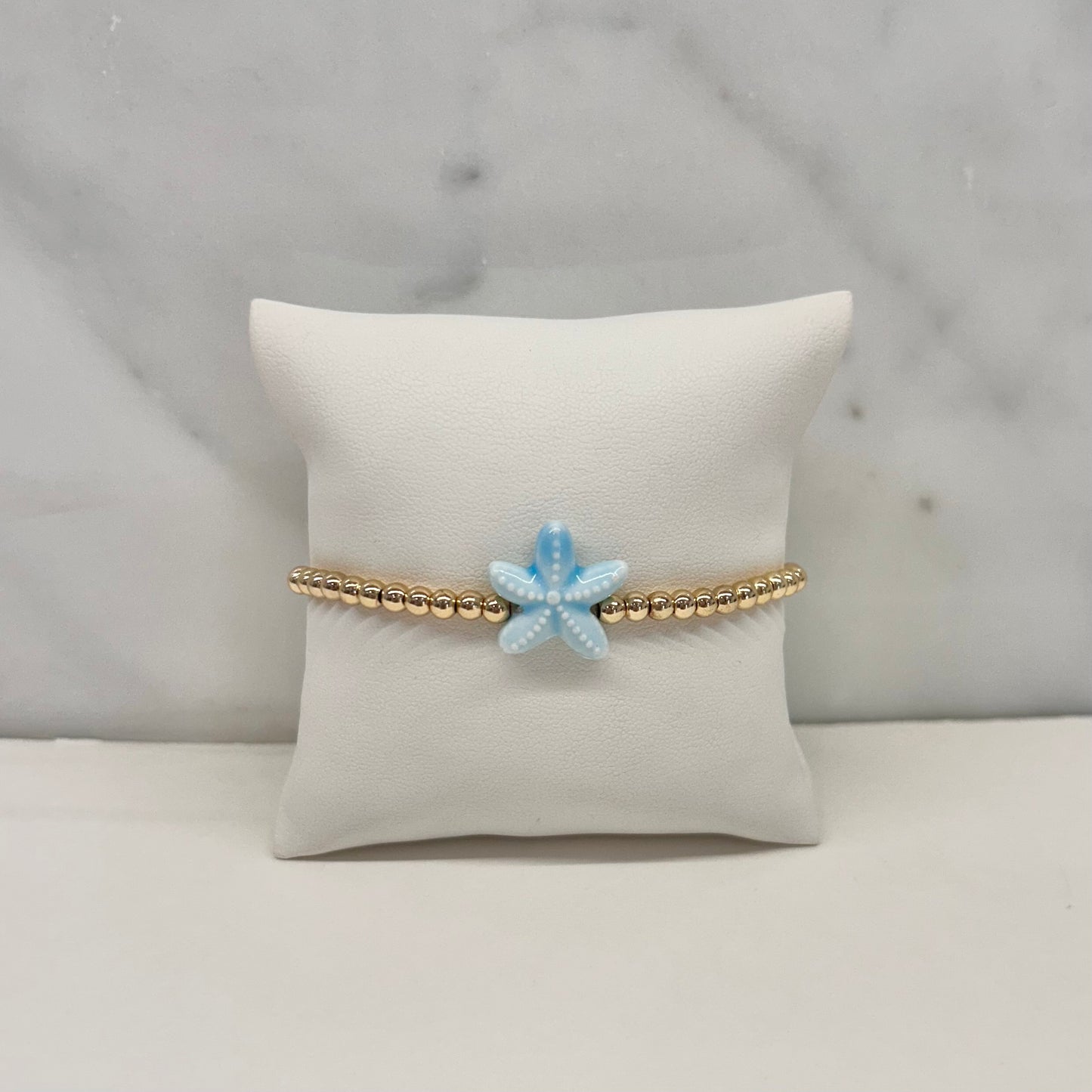 Starfish Bracelet in Pale Blue