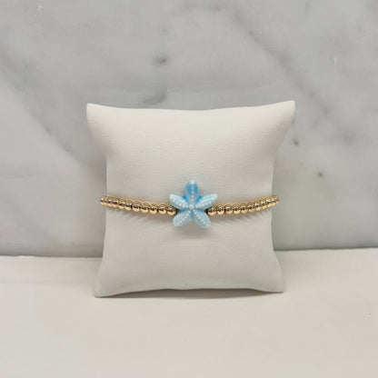 Starfish Bracelet in Pale Blue
