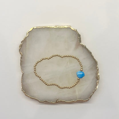 Seashell Bracelet in Blue