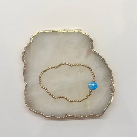 Seashell Bracelet in Blue