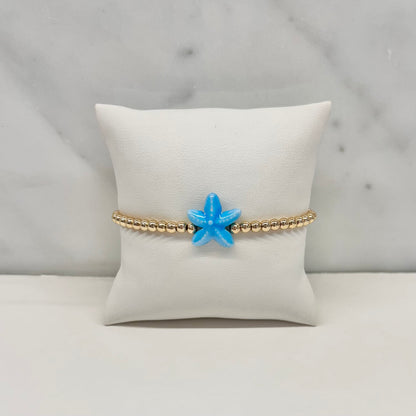 Starfish Bracelet in Pool Blue