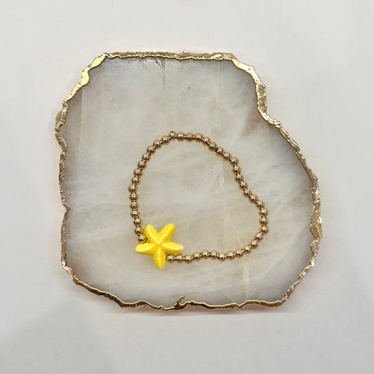 Starfish Bracelet in Yellow
