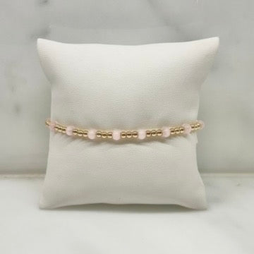 Sicily Bracelet in Rose Quartz