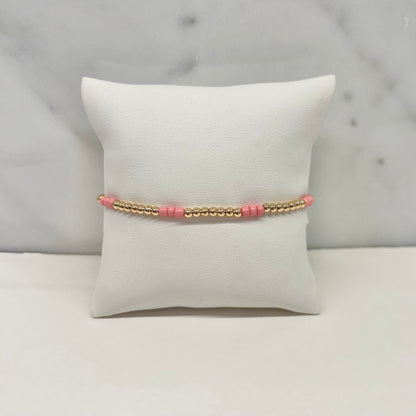 Aria Bracelet in Light Coral