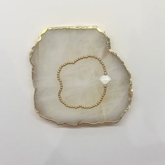 Seashell Bracelet in White