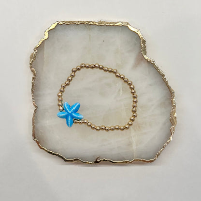 Starfish Bracelet in Pool Blue