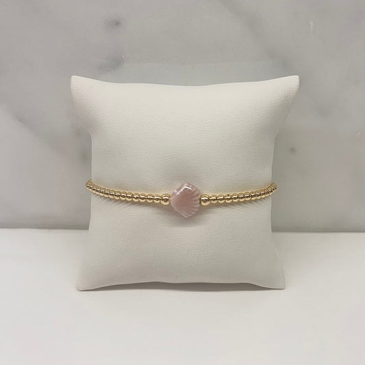 Seashell Bracelet in Mauve