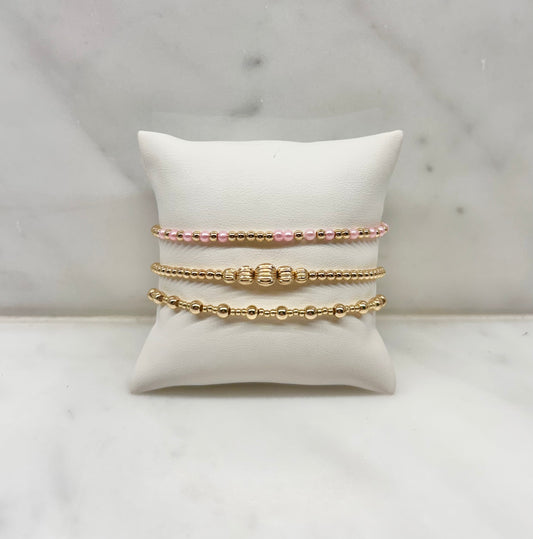 Portifino Bracelet Stack in Baby Pink