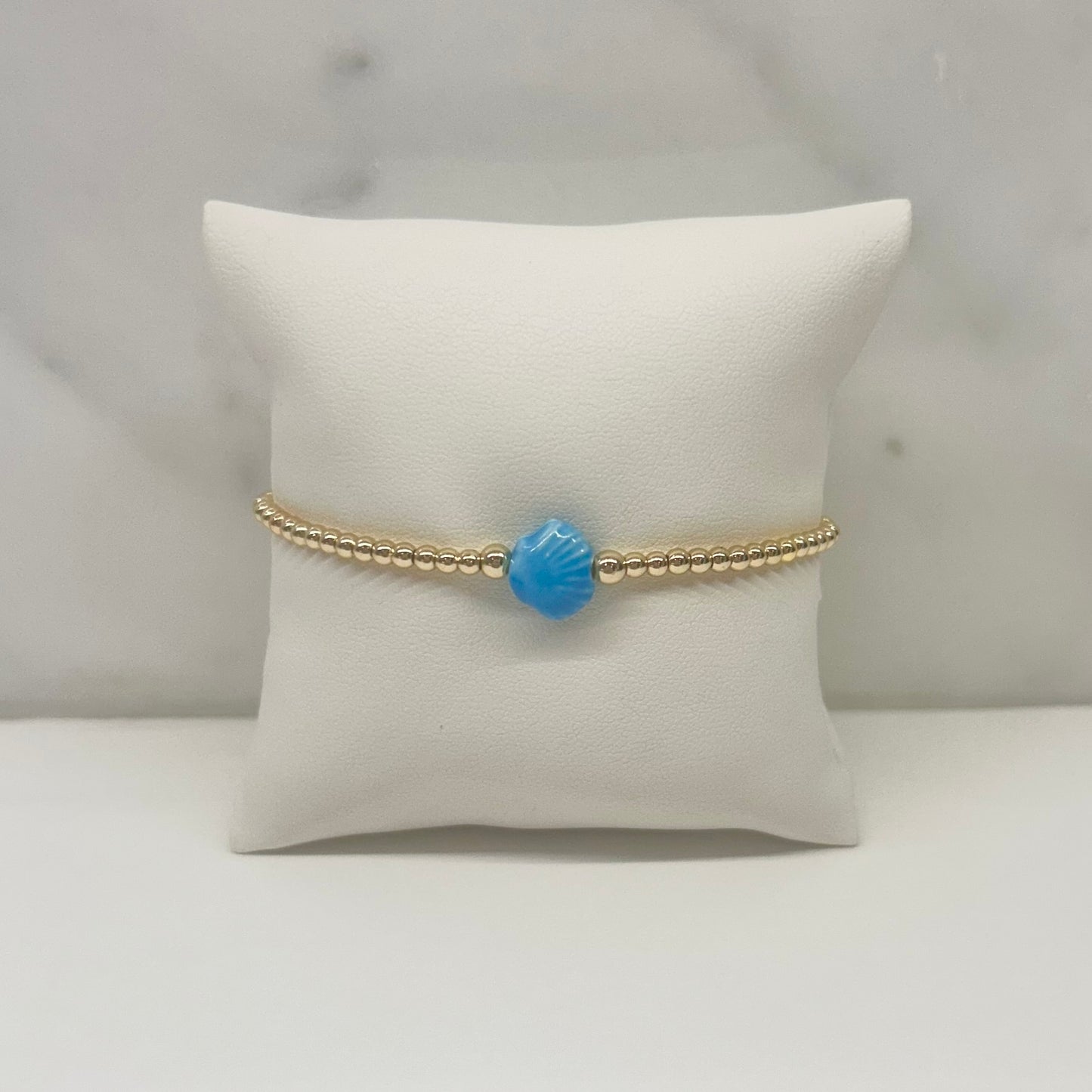 Seashell Bracelet in Blue