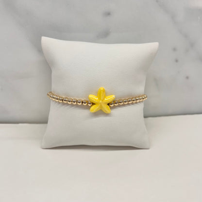 Starfish Bracelet in Yellow