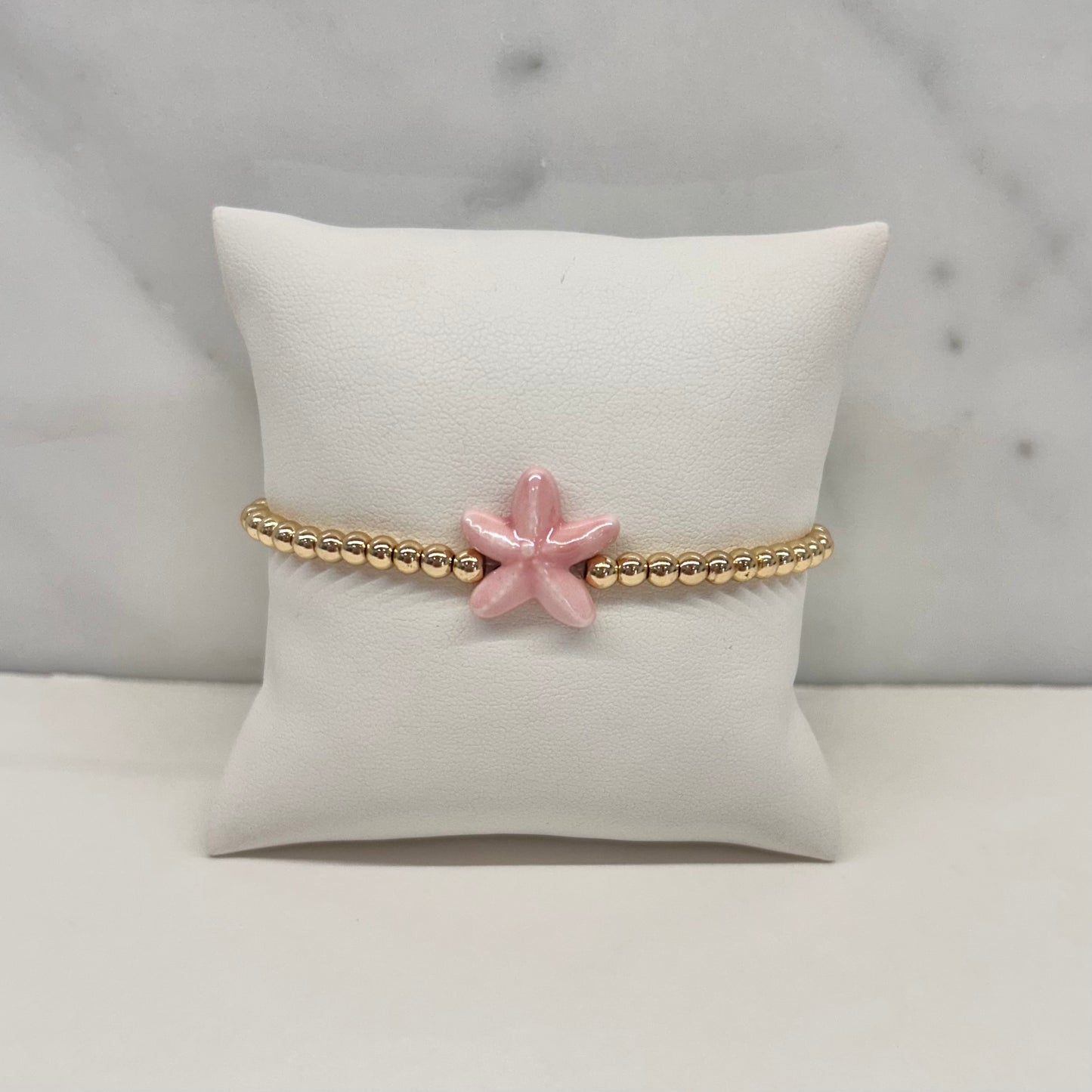 Starfish Bracelet in Pink