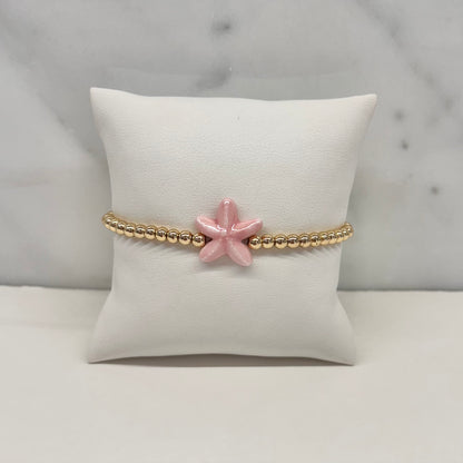 Starfish Bracelet in Pink