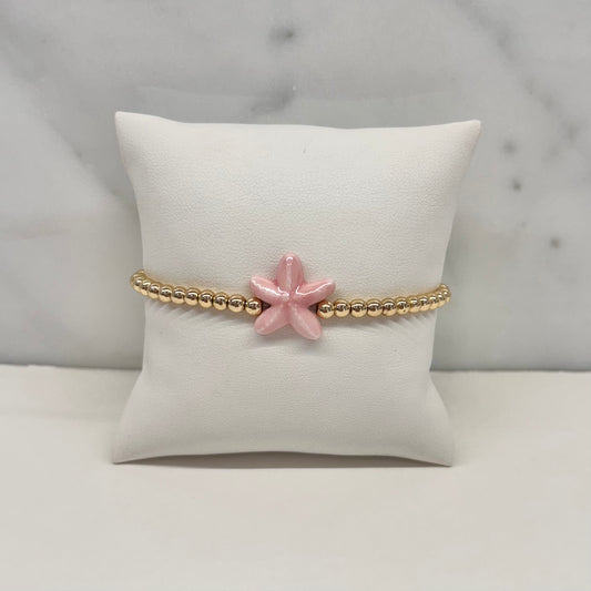 Starfish Bracelet in Pink
