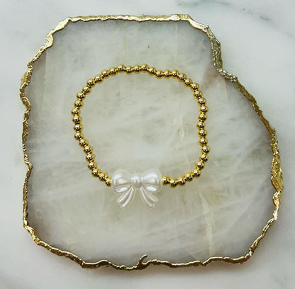 Pearl Bow Bracelet