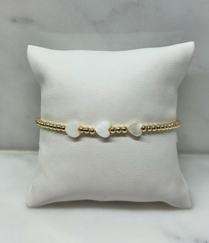 Shell Heart Bracelet
