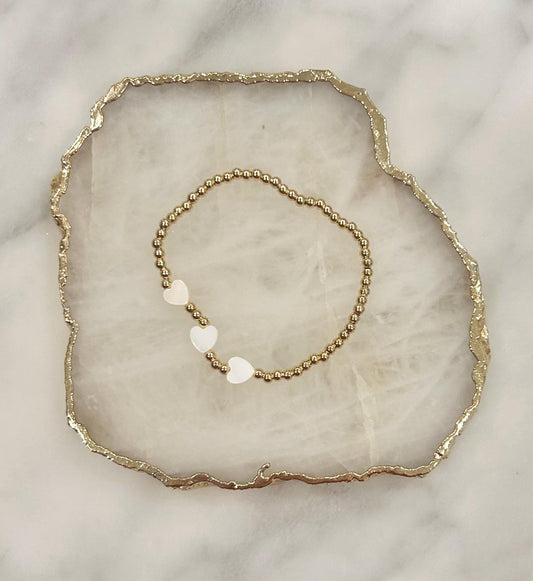 Shell Heart Bracelet